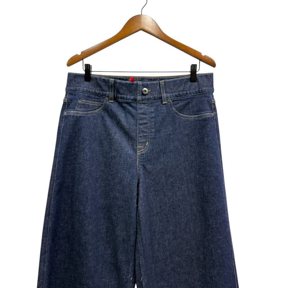 Spanx High Waist Wide Leg Pull-On Jeans in Raw Indigo 30" Inseam size 1X - Picture 4 of 5